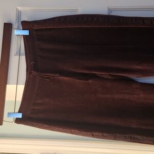 Eggplant velour lounge pants